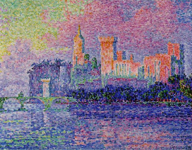 Paul Signac The Papal Palace, oil painting image